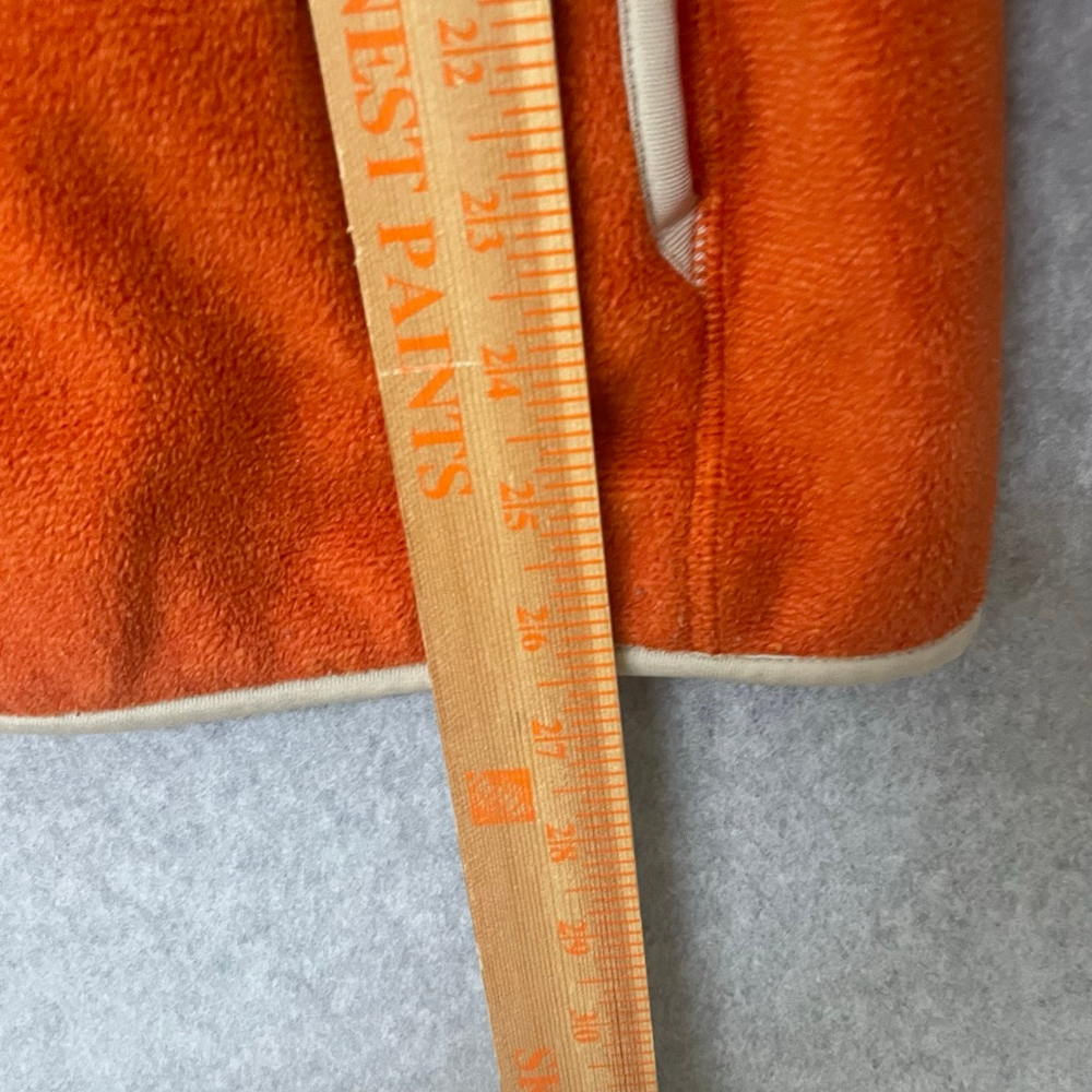 Uniqlo Women's Orange Full Zip Fleece Jacket XL - Picture 6 of 7
